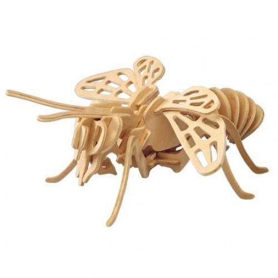 Drevenná 3D skladačka  včela